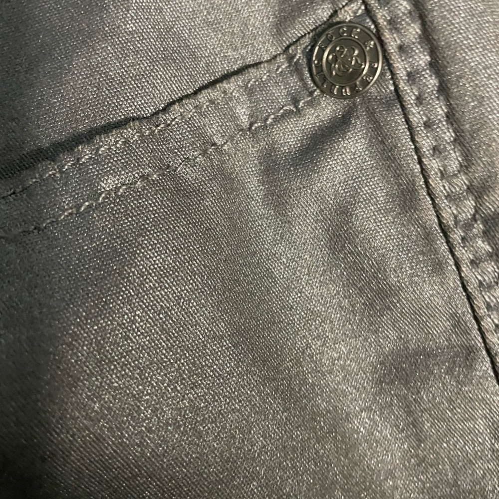NWOT Subtle grey sheen 5 pocket pants sz4